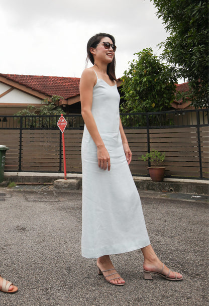 Celia Maxi Dress in Baby Blue