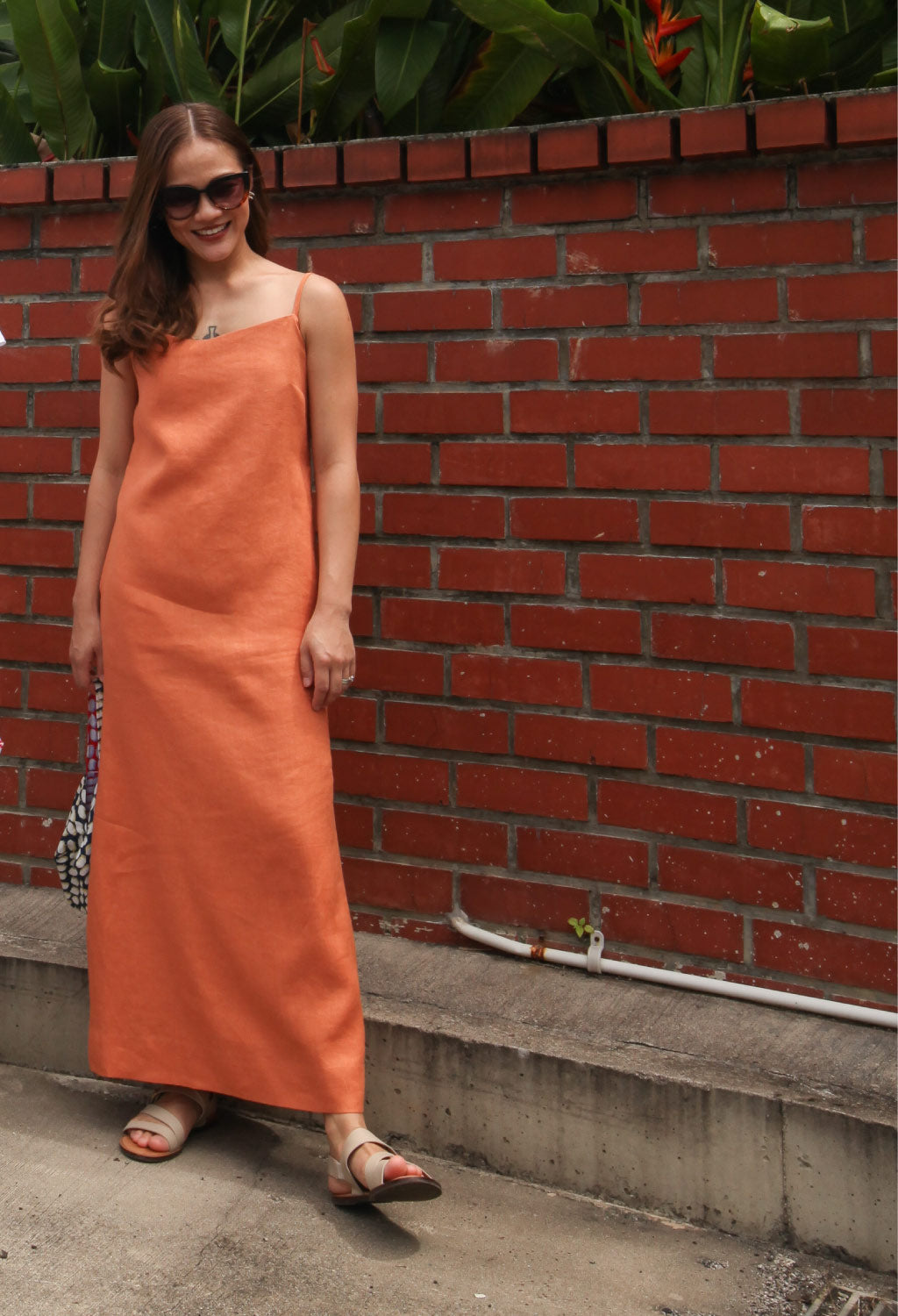 Celia Maxi Dress in Thai Iced Tea