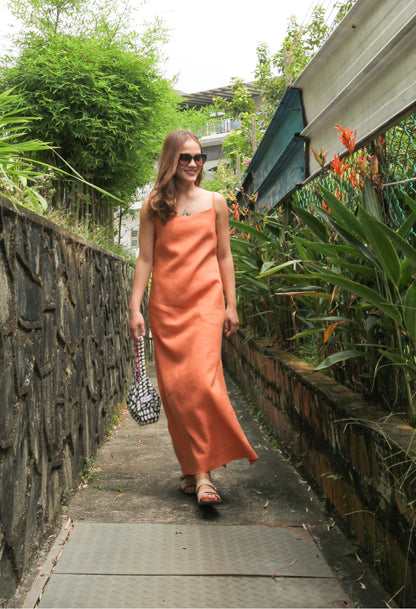 Celia Maxi Dress in Thai Iced Tea